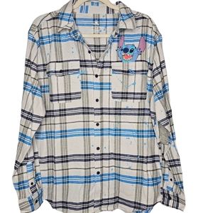 Disney Stitch Flannel Shirt